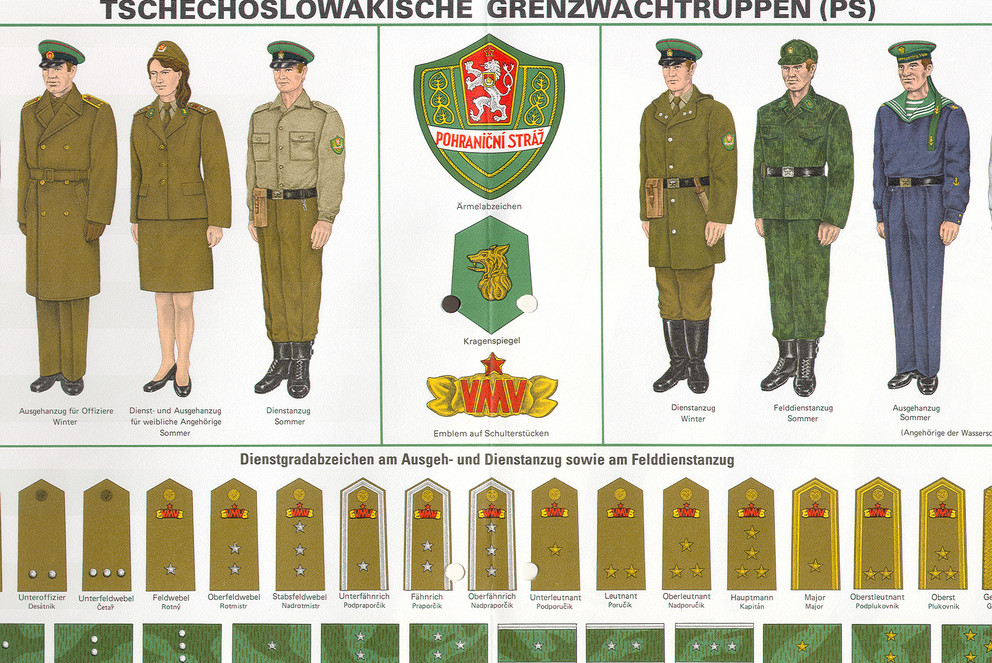 Uniformen der tschechoslowakischen Grenzwache